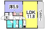 井口台FLATSの間取り画像