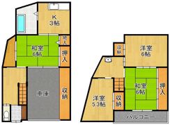 門司区北川町貸家の間取り画像