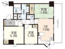 バルミー高須の間取り画像