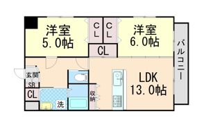 コートサニーヒル赤坂の間取り画像