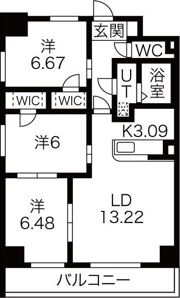 S-FORT鶴舞reale(リアーレ)の間取り画像