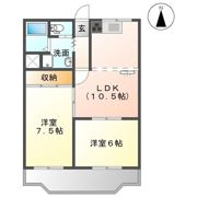 マンション川西の間取り画像