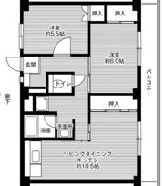 ビレッジハウス駅家5号棟の間取り画像