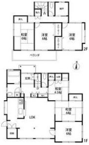 尾張旭戸建ての間取り画像
