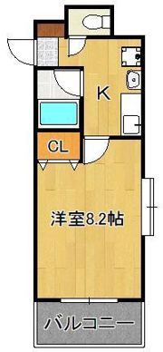 藤本ビルNo.21中津口の間取り画像