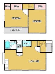 ねこはうす兼基の間取り画像
