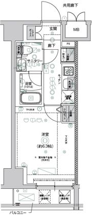 CREST TAPP新横浜の間取り画像