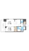 S-RESIDENCE松屋町asenceの間取り画像
