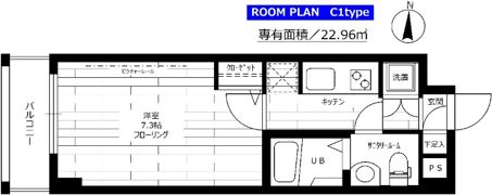 ステージファースト多摩川アジールコートの間取り画像