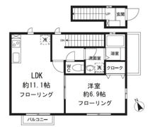 レーブ西国立の間取り画像