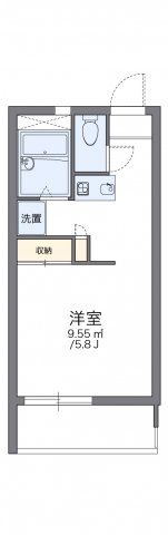 レオパレスグリーンハイツCの間取り画像