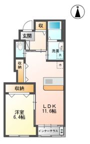 シャイン ヴィレッジ 大木戸 Cの間取り画像