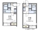 レオネクストコンフォート汐入Ⅱの間取り画像