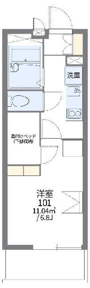 レオパレスシャルールの間取り画像