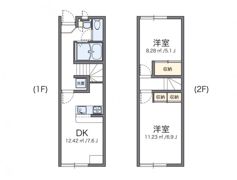 レオパレスドルフⅡの間取り画像