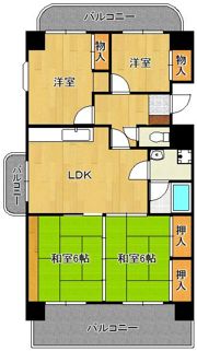 メゾンモンブラン鷹ノ巣II 501号室の間取り画像