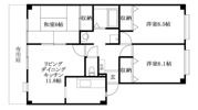 フォブール北井門A棟の間取り画像
