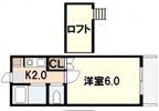 ユーハイム緑井A棟の間取り画像