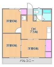 プレジールコスモスA棟の間取り画像