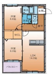 メルヴェールの間取り画像