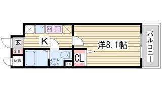 アドバンス三宮Ⅳルシールの間取り画像