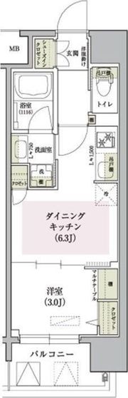 アーバネックス大阪天満宮IIの間取り画像