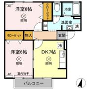 シドベールA棟の間取り画像