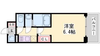 エスリード神戸兵庫駅マリーナスクエアの間取り画像