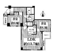 グランシャルム両国ボヌールの間取り画像