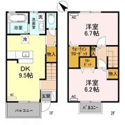 メゾンリベルテ Aの間取り画像