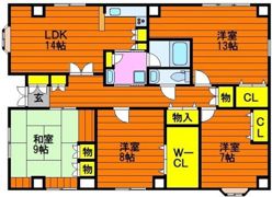 WELLNESSハレルヤの間取り画像