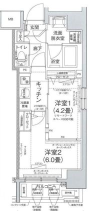 アイルプレミアム池袋ノルドの間取り画像