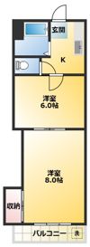 いそべマンションの間取り画像