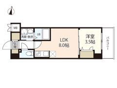 S－RESIDENCE広島駅dilettoの間取り画像