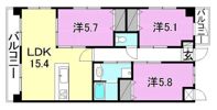 アルカサール道後の間取り画像