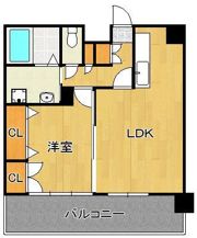 フェリシエ京町の間取り画像