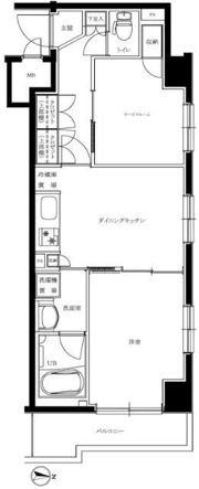 ルーブル南馬込六番館の間取り画像