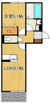 Grand soleil小倉北の間取り画像