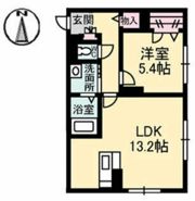 リバージュ中広の間取り画像
