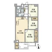 京王北野マンションD棟の間取り画像