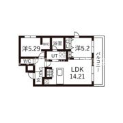 ピオネロ恵庭Ⅳの間取り画像