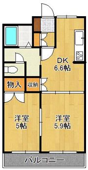ビッグフォレスト壱番館の間取り画像
