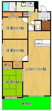 グラシューズ・エールの間取り画像