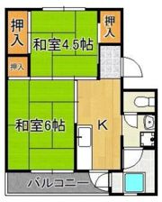 ビレッジハウス門司白野江2号棟の間取り画像