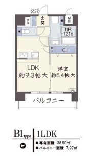 ノブレ梅北の間取り画像