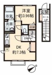 ベルサイズフラット鶴瀬の間取り画像