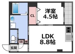 レクラン小路東の間取り画像