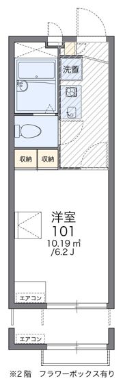 レオパレスベルツの間取り画像