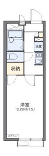 レオパレスフローラ Sの間取り画像