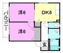 シャーメゾン堀江B棟の間取り画像